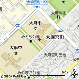 北海道江別市大麻宮町2-1周辺の地図
