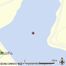 くりやま湖周辺の地図