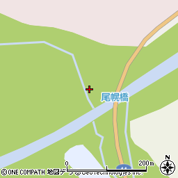 尾幌橋周辺の地図