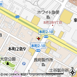 札幌日産自動車環状東店周辺の地図