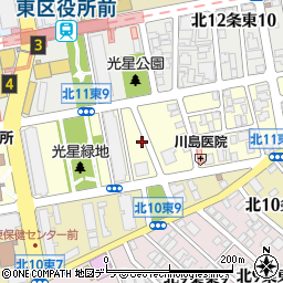 北海道札幌市東区北１１条東9丁目周辺の地図