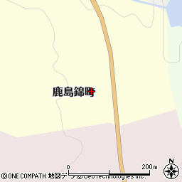 北海道夕張市鹿島錦町周辺の地図