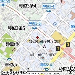 吉野荘周辺の地図