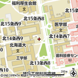 北海道大学生活協同組合　本部周辺の地図