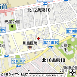 北海道札幌市東区北１１条東10丁目周辺の地図