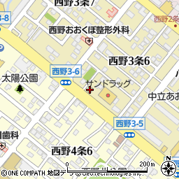 ＳＢＳ札幌西周辺の地図