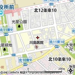 北海道札幌市東区北１１条東10丁目2周辺の地図