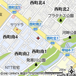 ａｕショップ　札幌西町周辺の地図