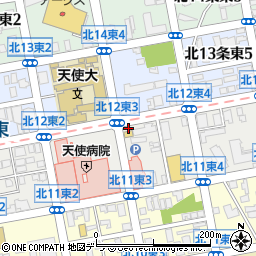 日本調剤北１２条調剤薬局周辺の地図