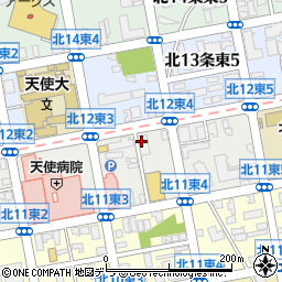 コメダ珈琲店北１２条東店周辺の地図