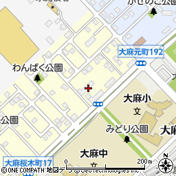 北海道江別市大麻桜木町10周辺の地図