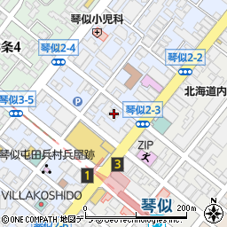 祐徳薬品工業株式会社　北海道支店周辺の地図