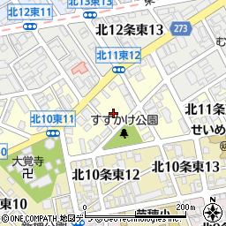 北海道札幌市東区北１１条東12丁目周辺の地図