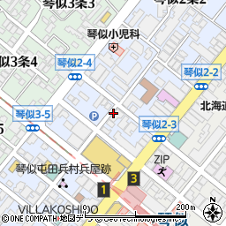 北海道札幌市西区琴似２条周辺の地図