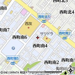 北海道札幌市西区西町南5丁目周辺の地図