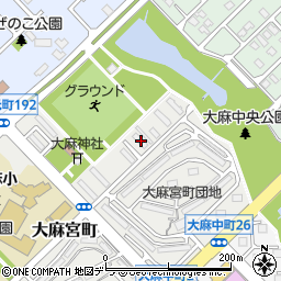 北海道江別市大麻宮町15-1周辺の地図