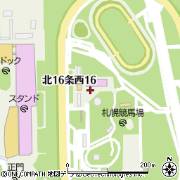 北海道札幌市中央区北１６条西周辺の地図