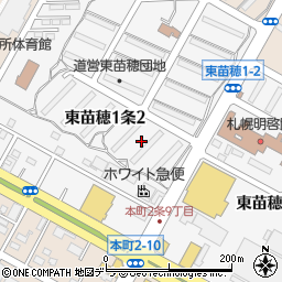 北海道札幌市東区東苗穂１条周辺の地図