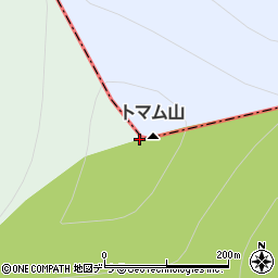 トマム山周辺の地図