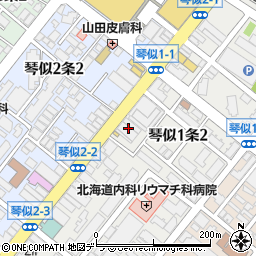 ａｕショップ琴似駅前周辺の地図