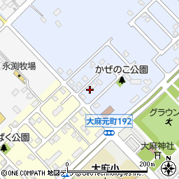 北海道江別市大麻元町192-33周辺の地図