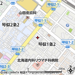 バーバーショップデフトマン　札幌西店周辺の地図