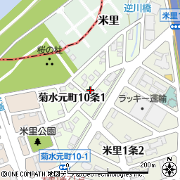 北海道札幌市白石区菊水元町１０条周辺の地図