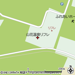 釧路市農村都市交流センター山花温泉リフレ周辺の地図