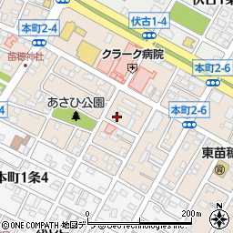 北海道札幌市東区本町２条5丁目3-25周辺の地図