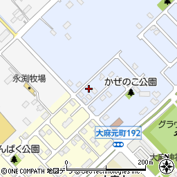 北海道江別市大麻元町192-29周辺の地図