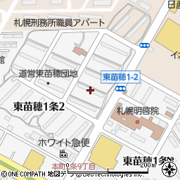 道営住宅東苗穂団地Ｒ６号棟周辺の地図