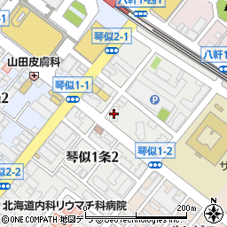 ラジェストタワー琴似周辺の地図