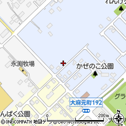 北海道江別市大麻元町192-9周辺の地図
