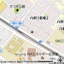 ＮＴＴ東日本八軒１条社宅２号棟周辺の地図