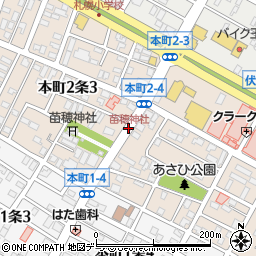 苗穂神社周辺の地図