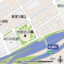 北海道札幌市白石区米里３条周辺の地図