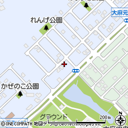 北海道江別市大麻元町178-30周辺の地図