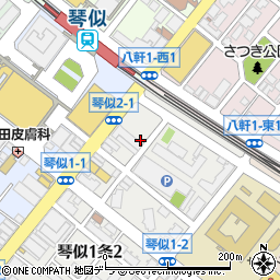 札幌らっきょ 琴似店周辺の地図