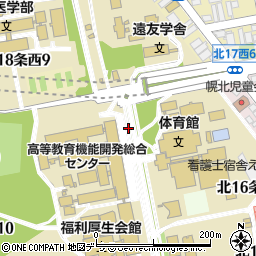 北海道札幌市北区北１７条西周辺の地図