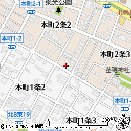 北海道札幌市東区本町２条2丁目5-34周辺の地図