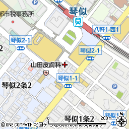 琴似駅前・場外発売所周辺の地図