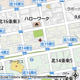 北海道札幌市東区北１５条東周辺の地図
