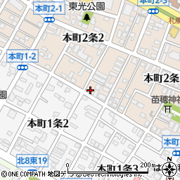 北海道札幌市東区本町２条2丁目5-2周辺の地図