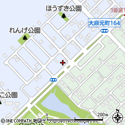 北海道江別市大麻元町174-13周辺の地図