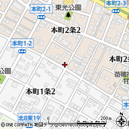北海道札幌市東区本町２条2丁目6-19周辺の地図