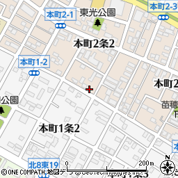 北海道札幌市東区本町２条2丁目6-20周辺の地図