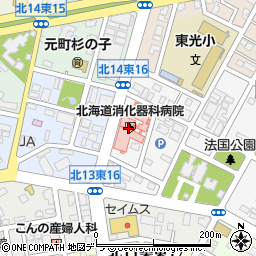 北海道消化器科病院 レストラン周辺の地図