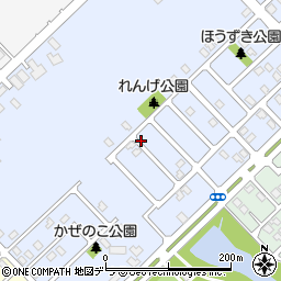北海道江別市大麻元町周辺の地図