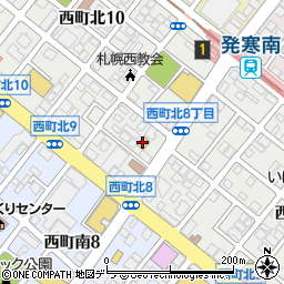セブンイレブン札幌発寒南駅前店周辺の地図