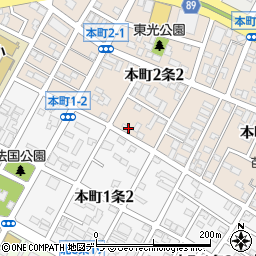 北海道札幌市東区本町２条2丁目6-26周辺の地図